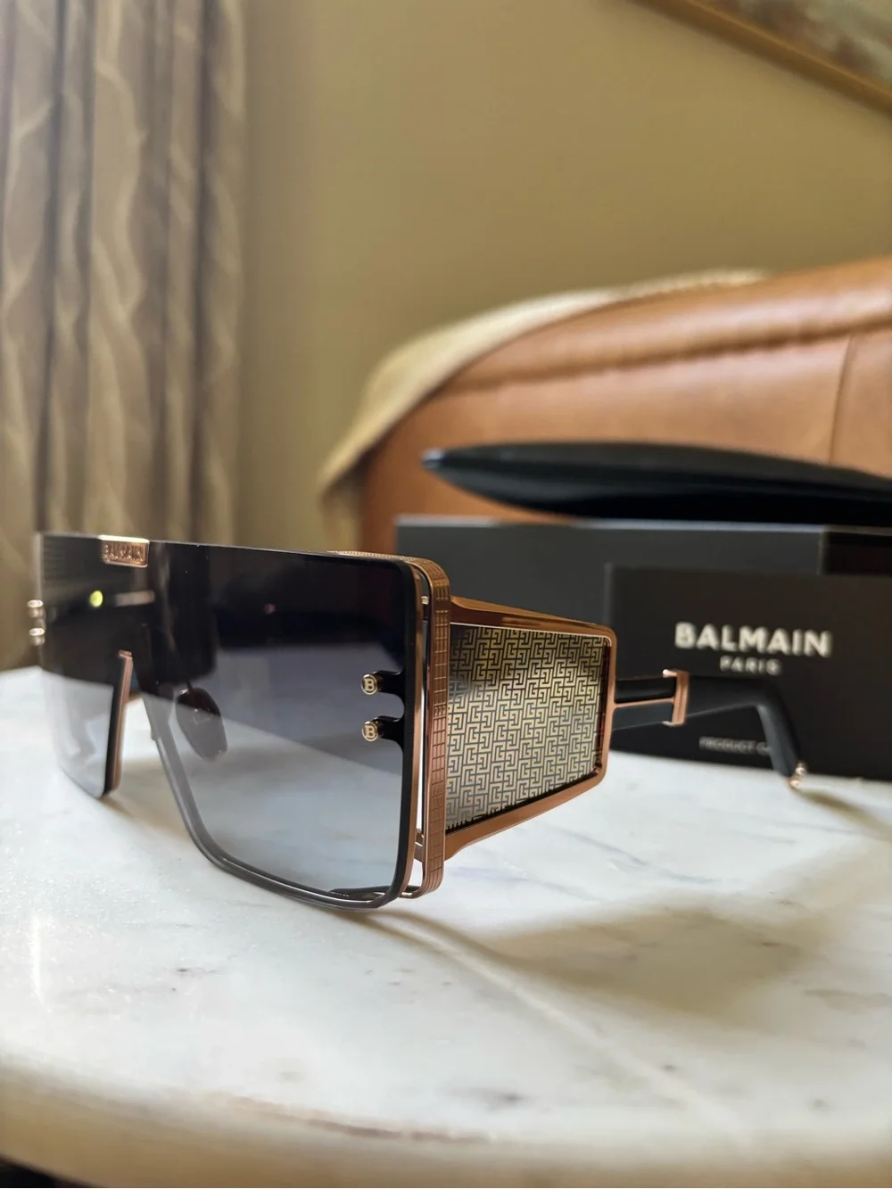 NIB Balmain Wonder Boy Limited Edition 365/500 Titanium Sunglasses